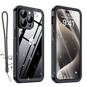For iPhone 15 Pro Max 15 Plus Waterproof Case Heavy Duty Full Body Rugged Cover - Photo 1 sur 12