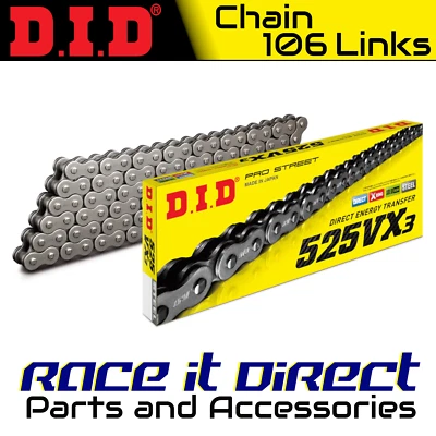 DID Chain for Ducati 1100 S Multistrada 2007-2009 Black VX3 - Image 1 of 4