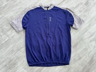 Womens Ibex Merino Wool Cycling Shirt Purples EUC Medium?? Logo Back Pockets - Image 1 of 4