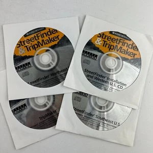 Rand McNally StreetFinder and TripMaker PC CD 4 Disc Set - Picture 1 of 1