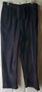 Men's Joe Boxer Fleece Black Pants Pockets Size M - Picture 1 of 8