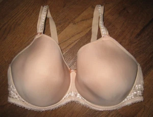 Fantasie FL2024 REBECCA Womens Beige Lined Molded T-Shirt Underwire Bra 40F - Picture 1 of 3