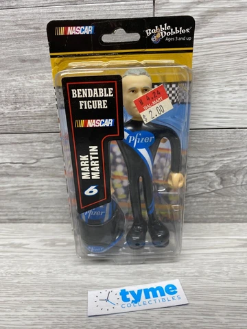NASCAR Bobble Dobbles Bendable Figure #6 Mark Martin Pfizer Cover