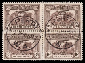 Australia Scott C3 Block of 4 w/ Perth Cancel (1931) Used VF M - Picture 1 of 1