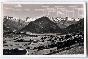 Alte AK " Oberstdorf vom Jägersteig gesehen " Bayern 1942 - Bild 1 von 7