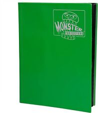 Monster Album Binder 9 Pocket Matte Emerald Green With 20 Sideloading Pages