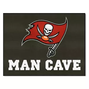 FANMATS 14376 Tampa Bay Buccaneers Man Cave All-Star Rug - 34 in. x 42.5 in. - Picture 1 of 5