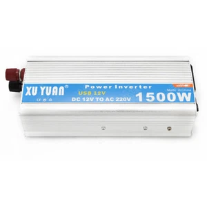 1500W Car Power Inverter DC 12V to 110V 220V AC Converter with USB Adapter - Picture 1 of 6