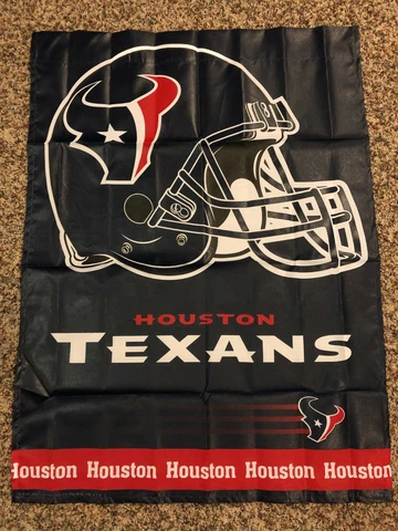 HOUSTON TEXANS HELMET 27X37 garden pole flag superior quality GENUINE NFL Lic us Cover
