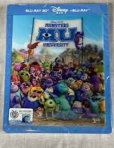 Monsters University 3D Blu-ray Lenticular Steelbook Blufans Exclusive New Sealed - Picture 1 of 3