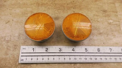 Honda CB200 1975 Twin H1661> Juego reflectores ámbar izquierda derecha par Foto 1 de 4