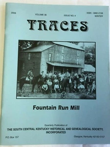 TRACES KENTUCKY HISTORY WINTER 2008 VOL36,#4 FOUNTAIN RUN MILL NEW SALEM CHURCH - Imagen 1 de 2