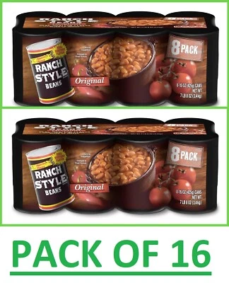 16 CANS - Canned Beans, Ranch Style Beans 15 oz FREE SHIPPING - Image 1 of 4