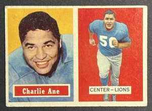 1957 Topps Football Charlie Ane #56 GD Detroit Lions - Picture 1 of 4