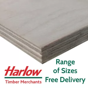 Birch Plywood Ply Sheets 12/18 mm BB/BB Grade Baltic Cut Sizes Hardwood Boards - Picture 1 of 6