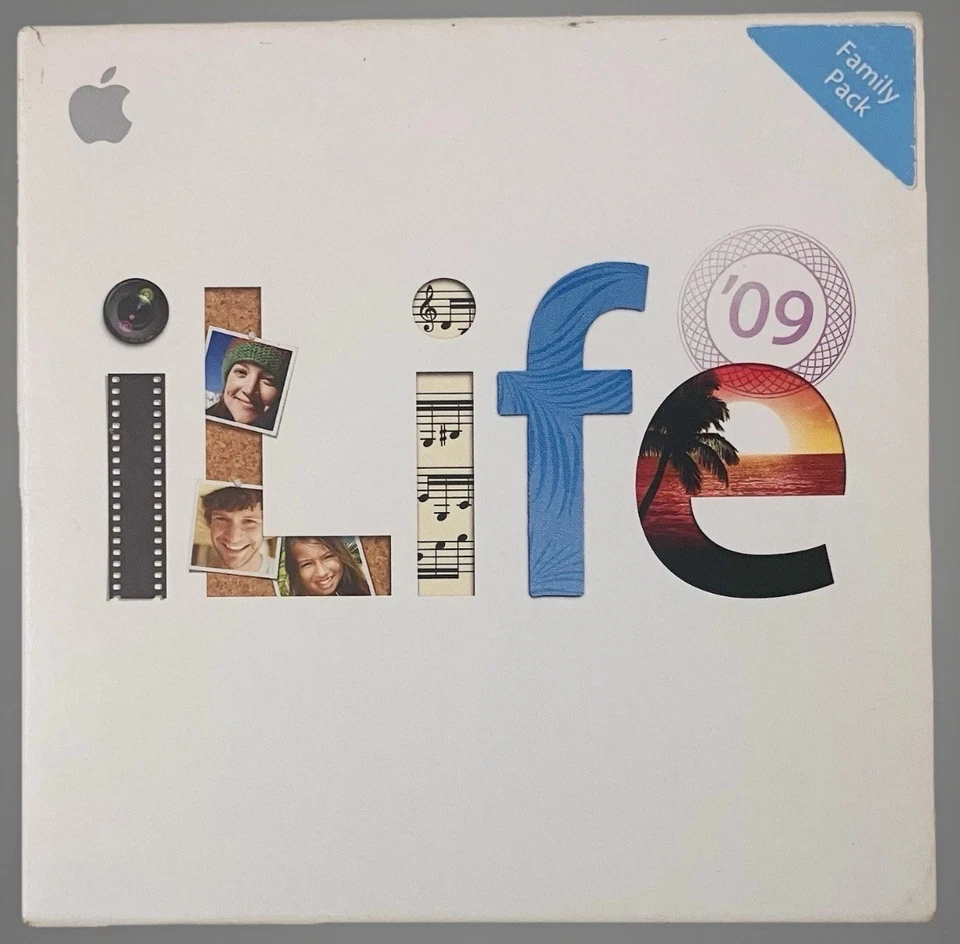 Apple iLife ’09 Family Pack MB967ZJA + iWork ’09 Trial Complete Set, Mint Discs - Image 1 of 4