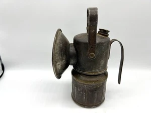 VTG Justrite Carbide Miners Lamp 6 inch No Hook for Display Only Nevada Mining - Picture 1 of 11