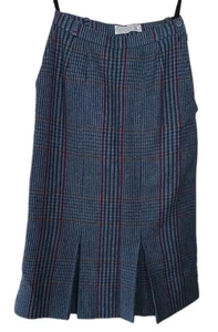 Laird-Portch Of Scotland Skirt W/Under Skirt Waist 24inch Pure New Wool Vintage - Picture 1 of 19