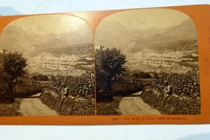 Schwetz und Savoyen Stereoview antique Vue prise a Lavey pres st. Maurice - Picture 1 of 4