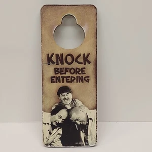 Türschild The Stooges aus Holz - Nicht stören Klopfen vor Betreten - Bild 1 von 3