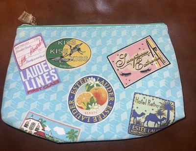 Bolsa de cosméticos de maquillaje Estee Lauder, bolsa de artículos de tocador de viaje con etiqueta de equipaje, ¡NUEVA! Foto 1 de 3