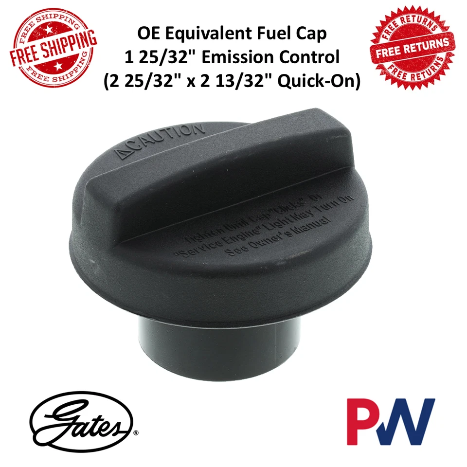 Tapa de combustible equivalente Gates OE Quick-On para Chrysler, Dodge, Nissan, Jeep, Subaru Foto 1 de 4