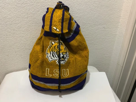 LSU Tigers Backpack/Tote with Tiger Logo Cover