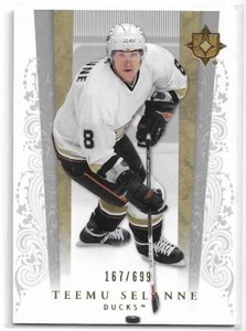 TEEMU SELANNE 2006-07 UD Ultimate Collection Hockey card 1 Anaheim Ducks NM /699