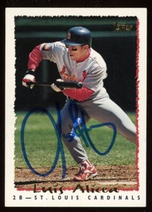 1995 Topps LUIS ALICEA Signed Card autograph auto CARDINALS RED SOX ANGELS