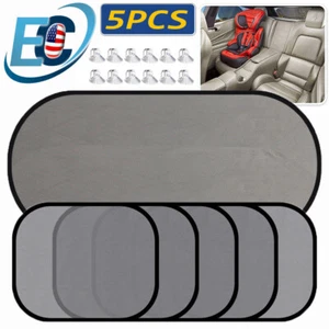 5PCS Car Sun Shade Side & Rear Window Baby Mesh Visor Windshield UV Shield Cover - Picture 1 of 12