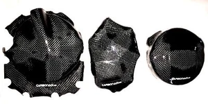 HONDA CBR600 PC25 PC31 91-98 3x CARBON KUPPLUNGSDECKEL LIMADECKEL CARBONE COVER - Picture 1 of 2