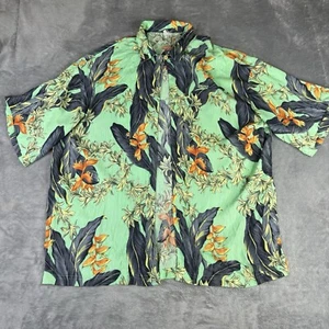 Speedo Swim Beach Cover Up Womens Large Green Aquatic Floral Print Open Front - Picture 1 of 12