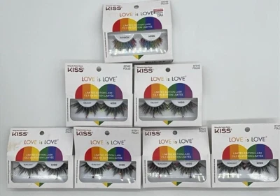 7PK Kiss Love Is Love Limited Edition Lash SET ~ #87542 #87541 #87543 ~ READ - Image 1 of 4