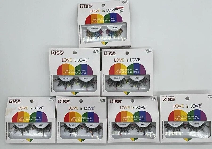 KISS Love is Love False Lash Limited Edition Rainbow Pride Lashes 87543