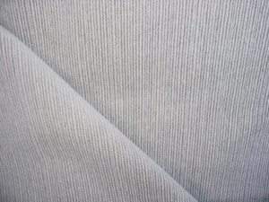 PERRENIALS CLASSY WHITE SILVER GREY OUTDOOR STRIPED VELVET UPHOLSTERY FABRIC - Picture 1 of 4