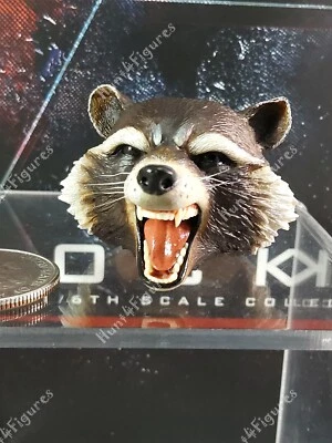 Hot Toys MMS548 Avengers Endgame Rocket 1/6 figura de acción cabeza magnética esculpida Foto 1 de 4