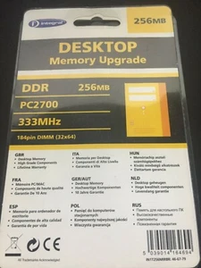 Desktop Upgrade Integral DDR 256MB PC2700 333MHz 184 Pin DIMM - Picture 1 of 2