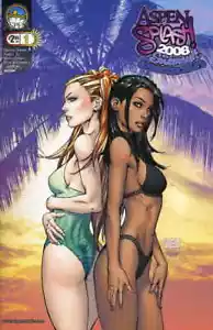 ASPEN SWIMSUIT SPLASH 2008 Michael Turner FATHOM,SOULFIRE Bikini PIN UP - Picture 1 of 1