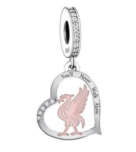 YOU’LL NEVER WALK ALONE LIVERPOOL YNWA CHARM GIFT 🌺 925 STERLING SILVER GIFT - Picture 1 of 9
