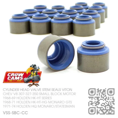 CROW CAMS VITON VALVE STEM SEALS CHEV V8 307-327-350 [HOLDEN HK-HT-HG-HQ MONARO] - image 1 of 4