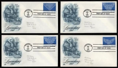 #2351-2354 22c Lacemaking, Art Craft-Add [1] FDC **ANY 5=FREE SHIPPING** - Image 1 of 4