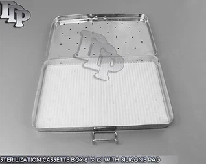 STERILIZATION CASSETTE BOX 8" X 12" WITH SILICONE PAD FOR SURGICAL INSTRUMENTS - Picture 1 of 1