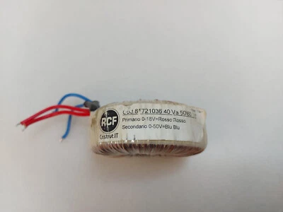 RCF Ringkerntrafo Prim. 0-18V  40VA 50/60Hz, Sek. 0-50V - Bild 1 von 3