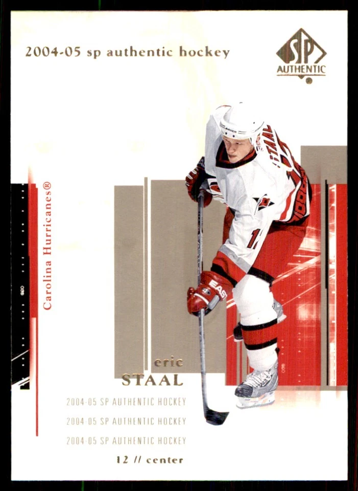 2004-05 SP Authentic Eric Staal Carolina Hurricanes #17 - Image 1 of 2