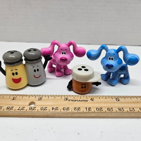 Blues Clue’s & You Figure Lot of 4 - Blue Magenta Salt Pepper Cinnamon - CUTE! Cover