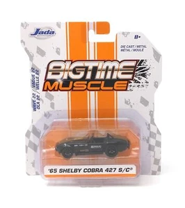 Jada Bigtime Muscle Maßstab 1:64 Wave 22 '65 Shelby Cobra 427 S/C schwarz und gold - Bild 1 von 2