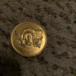 REX Alice In Wonder Land 1966 new orleans mardi gras doubloon alum - Picture 1 of 2