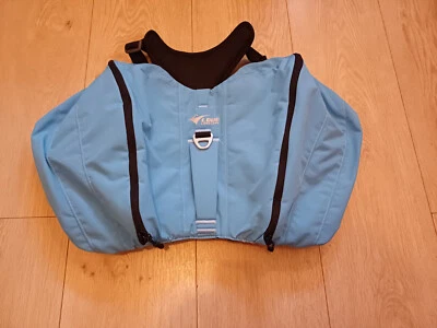 Lovelonglong Dog Coat Jumpsuit Waterproof Reflective Vest Blue Size M Unused - Image 1 of 4
