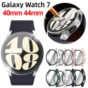 Housse pour Samsung Galaxy Watch 7 40mm/44mm verre de protection étui écran film blindé - Photo 1 sur 17