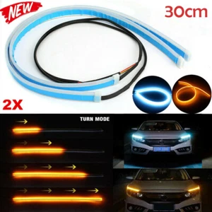 30cm LED Car/Van/Trunk Tailgate Tail Light Turn Signal Running Flow Strip Lamps - Picture 1 of 9